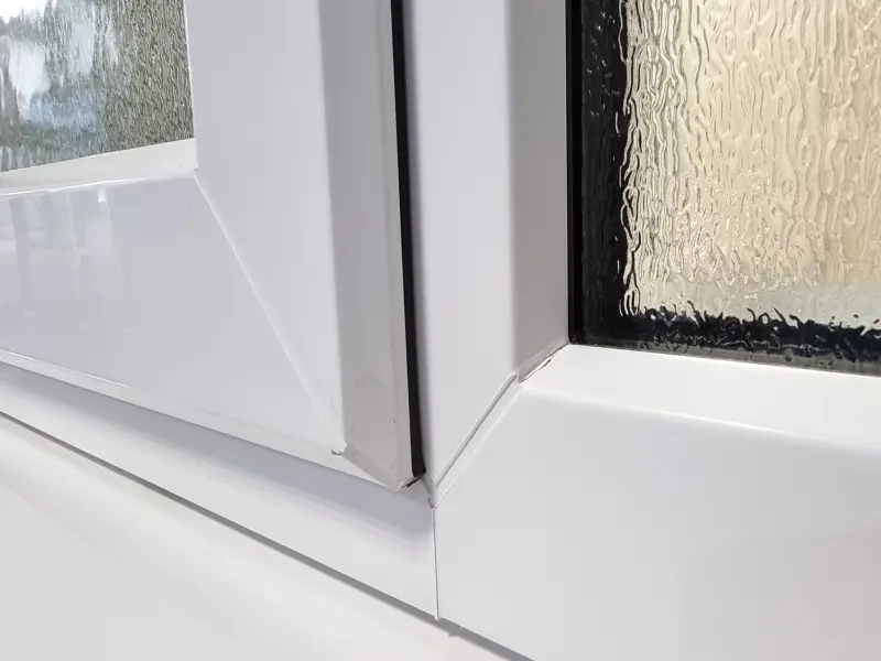 UPVC windows with welded corners